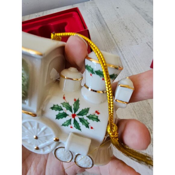 Lenox holiday accent train ornament porcelain 893703 Xmas tree new - Picture 7 of 9